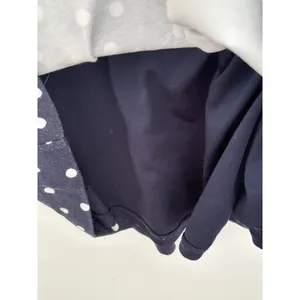 Boden Navy Blue White Polka Dot Jersey Dress Short Sleeve Boat Neck US 2R thumbnail 6