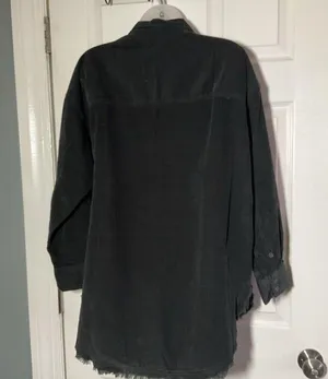 NWT Brown Corduroy Pullover 1/4 Zip Long Sleeve Top Shirt Casual XS thumbnail 4