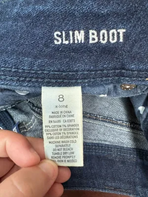 American Eagle Stretch Slim Boot Jeans Size 8 X-Long thumbnail 5