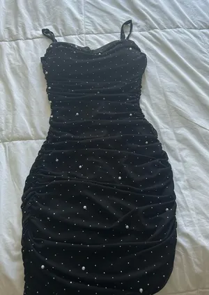 Windsor Black Mini Dress Sparkly thumbnail 1