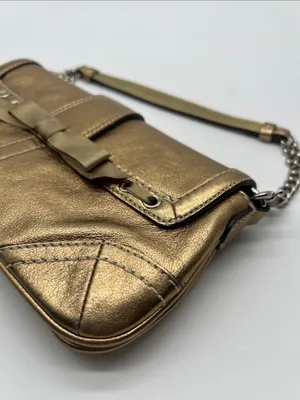 Vintage Coach Soho Shoulder Bag Swarovski Crystals Gold RARE Limited Edition Y2K thumbnail 6