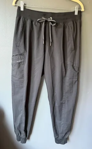 Healing Hands Black Drawstring Cargo Jogger Pants thumbnail 1