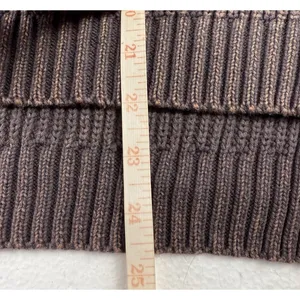Umgee Chunky Knit‎ Sweater Women's Medium Mineral Wash Lace-Up Shoulder Grunge thumbnail 11