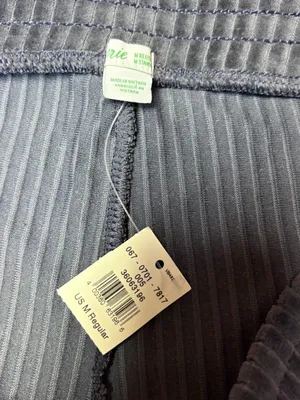 NEW Aerie Groove-On Ribbed Velour Flare Pants Charcoal Gray Womens Medium thumbnail 5
