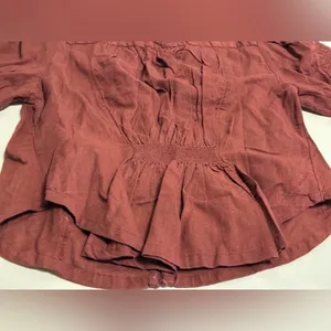 Free People Laure Embroidered Blouse (NWT XS Nutmeg) thumbnail 10
