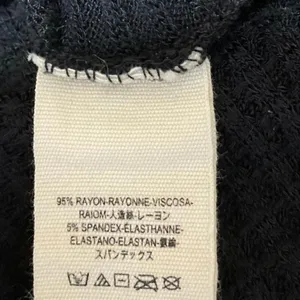 Free People Black Long Sleeve Waffle Knit Thermal Scoop Neck Sweater Top Size M thumbnail 4