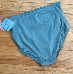 Women’s Shade & Shore High Waist Ruched Front Swim Bottom S (4-6) thumbnail 2