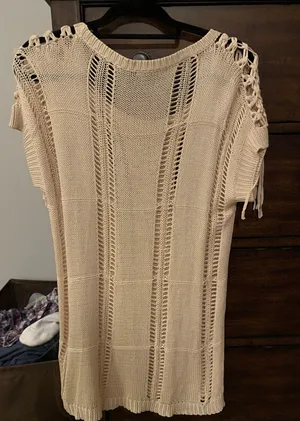 Easel Oatmeal Waffle Knit Top thumbnail 2