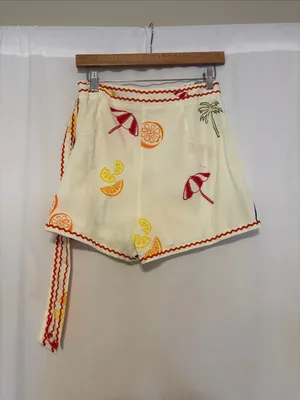 Emily Skort Set Top and Skort Citrus Fruit Beach Umbrella Print size Small NWT thumbnail 7