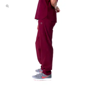 Essential Threads NWT Women's Burgundy Scrub Hathaway bottom ONLY Size Large thumbnail 2