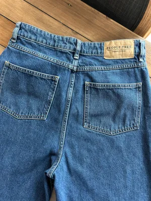 People Tree Barrel Enora Dark Wash High Rise Jeans 6 thumbnail 13