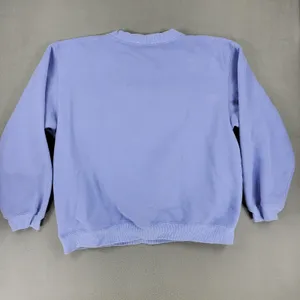 White Fox Sweatshirt Women S/M‎ Blue Purple Project 5 Puff Print Crewneck thumbnail 4