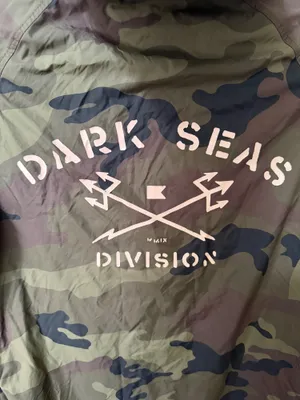 Dark Seas Small Camouflage Hooded Jacket with Black Fleece Lining thumbnail 4