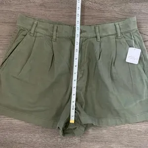 Free People Billie‎ Chino Shorts - Size 12 - Army Green - NWT thumbnail 8
