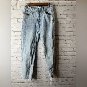 Vervet blue women’s jeans distressed straight 27 thumbnail 4