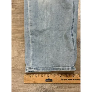 Quince‎ Women's Bella Stretch Wide Leg Jeans Frosted Blue Size 29 X 25 thumbnail 3