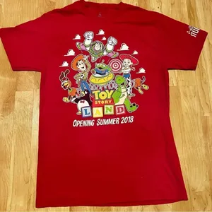 Disney Parks Hollywood Studios Toy Story Land Short Sleeve Shirt Women’s Medium thumbnail 1