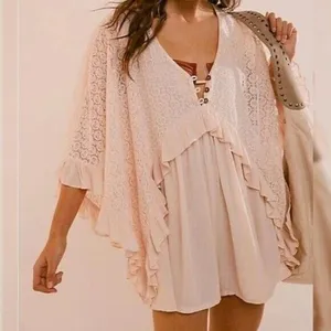 NWOT Free People Women's Natural As You Are Romper Oversized thumbnail 3