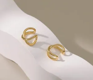 Boutique 18K Gold plated dainty set ear cuff thumbnail 5