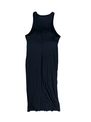 Athleta Signature Rib Maxi Dress Black City Athleisure Casual Minimalist Size S thumbnail 3