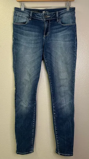 Kut From The Kloth Brigitte Ankle Skinny Cotton Denim Vintage Washed thumbnail 1