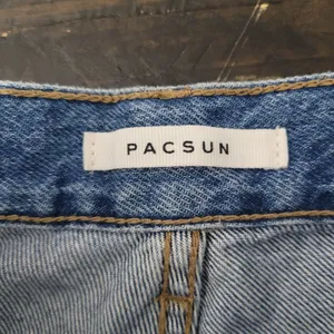 PacSun Women's High-Rise Straight Leg Raw Hem Jeans Blue Size 24 thumbnail 9