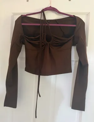 Amazon Brown long sleeve top thumbnail 3