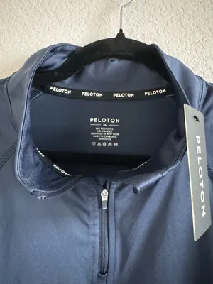NWT Peleton Warm Up 1/2 Zip XL Navy thumbnail 2