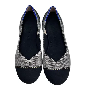 Rothy’s The Square Flats | Tuxedo Black & Ivory thumbnail 10