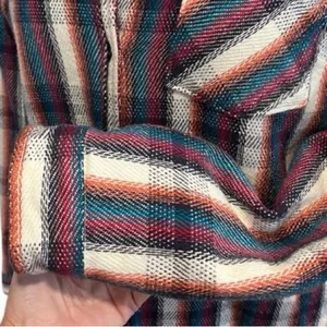 Burton Grace Sherpa Plaid Flannel Shirt Jacket Fleece Lined Shacket Size S thumbnail 4