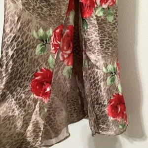 Cheetah Maxi‎ Dress Small Y2K 2000s Feminine Bratzcore Romantic Glam Summer thumbnail 5