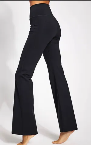 Girlfriend Collective Compressive Flare Legging - Black Size Large thumbnail 1