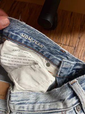 American Eagle Outfitters Light Blue Distressed Mom Jean 4 thumbnail 2