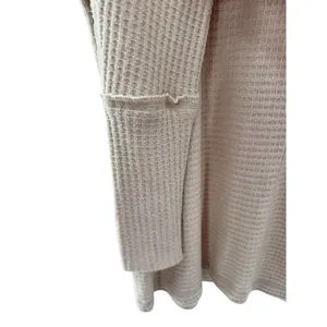 Free People‎ Women Sweater Cream Kitty Thermal Top Waffle Knit We the Free Small thumbnail 4