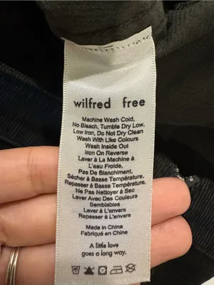 Wilfred Free Aritzia Olive Green Corduroy Mini Skirt Side Zip Size 6 thumbnail 5
