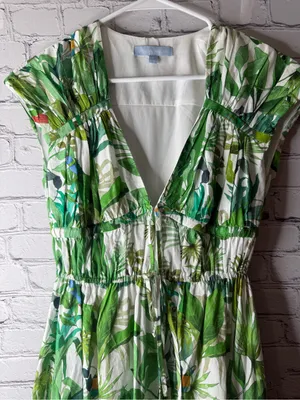 Antonio Melani Victoria tropical print v neck maxi dress size 0 thumbnail 8