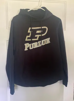 Purdue Sweatshirt Black Size L thumbnail 1