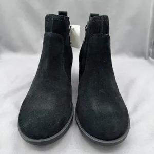 NWT Easy Spirit Segazer Women's Zip Up Short Boot Black Suede US 7.5 Wide thumbnail 2