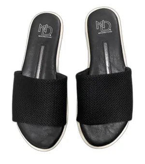 New Directions Sergia Comfortabnle Black Mesh Slides Women's Size 7.5 thumbnail 1