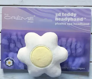 The Creme Shop 3D Teddy Spa Headyband Headband-Flower Power New thumbnail 1