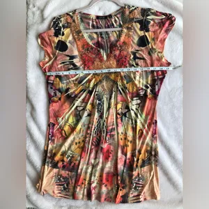 Apt9 Women’s Multicolor Abstract Dress Size XL thumbnail 6
