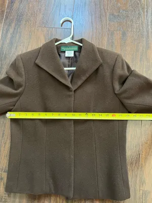 Harvé Bernard Vintage Wool Brown Blazer thumbnail 19