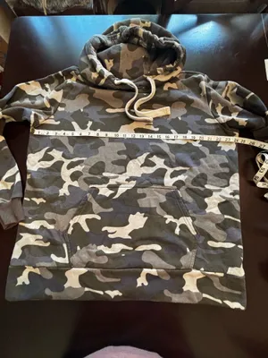 Zenana Camo Hoodie L - Soft Fleece Lined thumbnail 6