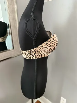 Victoria's Secret Lined Strapless Push Up Bra Cheetah Print Size 36C thumbnail 6
