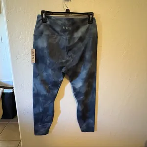 NO BULL leggings NWT size Large. Tie-dye blue. thumbnail 2