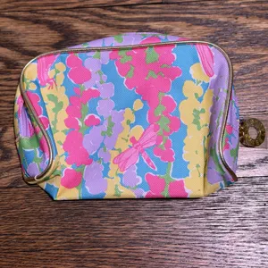 Lilly Pulitzer for Estée Lauder Floral Bag - Pink, Yellow, Blue thumbnail 2