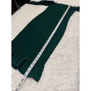 Baltic Born Esther Smocked Midi Dress in Green Small thumbnail 5