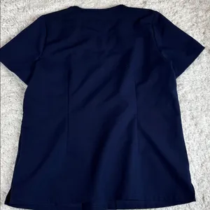FIGS CASMA FW1100 Navy Blue Scrub Top Medium 2 Pockets V-Neck thumbnail 7