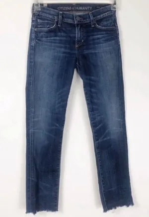 Citizens of Humanity Raw Hem Crop Jeans thumbnail 2