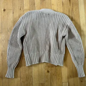 New Pistola cotton knit Mallory Curved Sleeve Cardigan, sable tan cropped small thumbnail 7